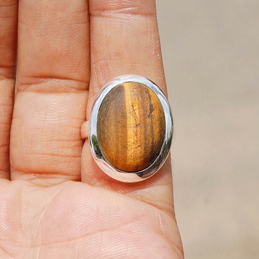 Tiger Eye Statement Ring