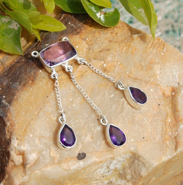 Amethyst Drop Pendant