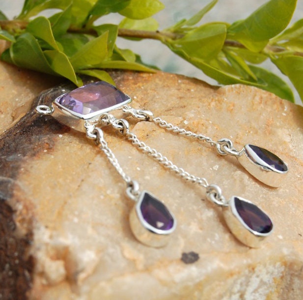Amethyst Drop Pendant