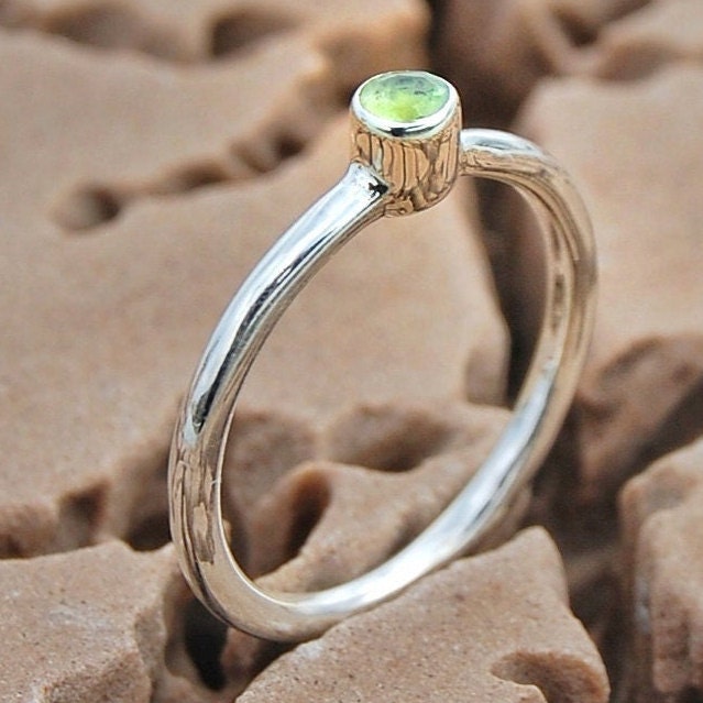 Green Peridot Ring