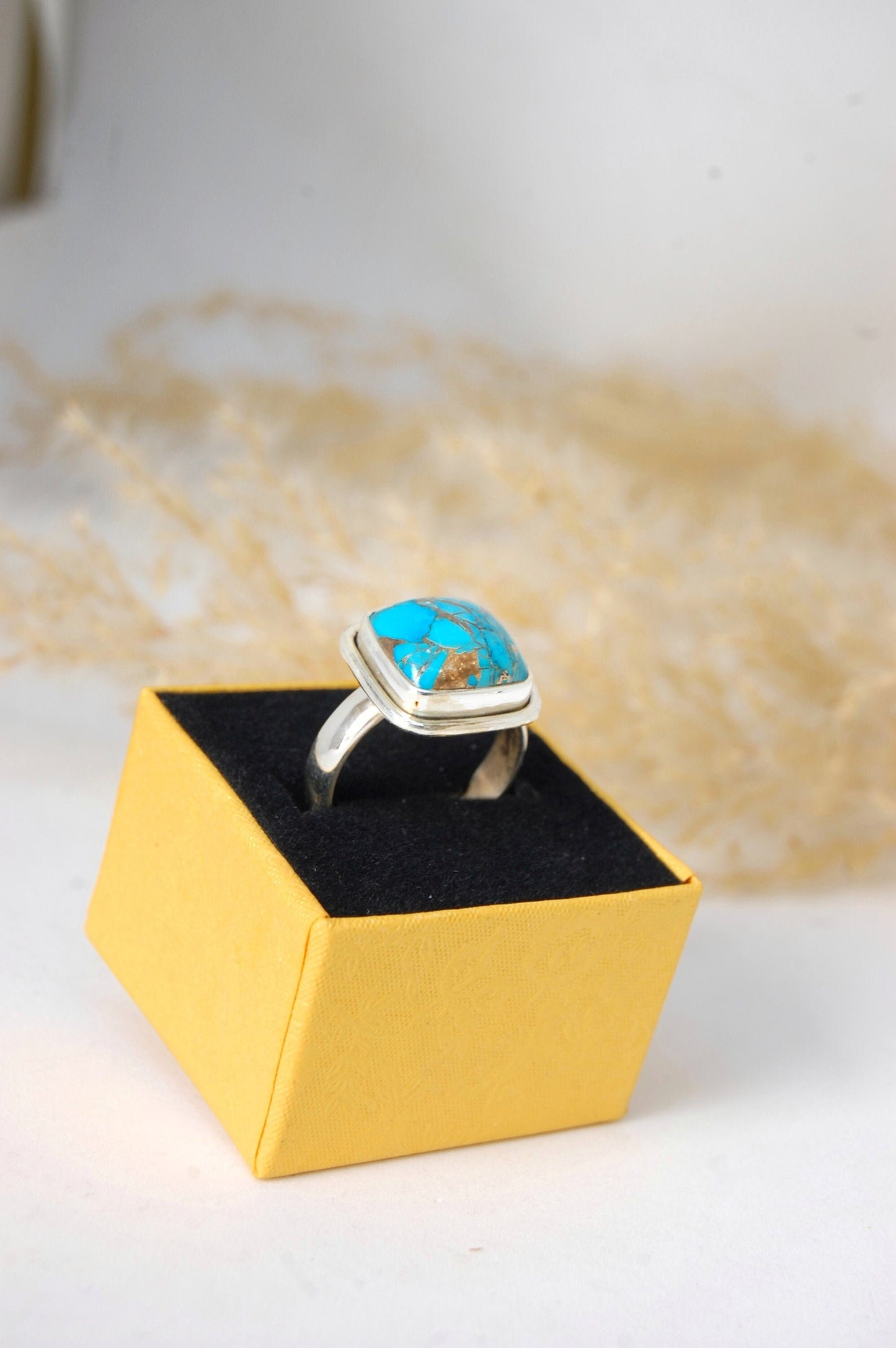Copper Turquoise Ring