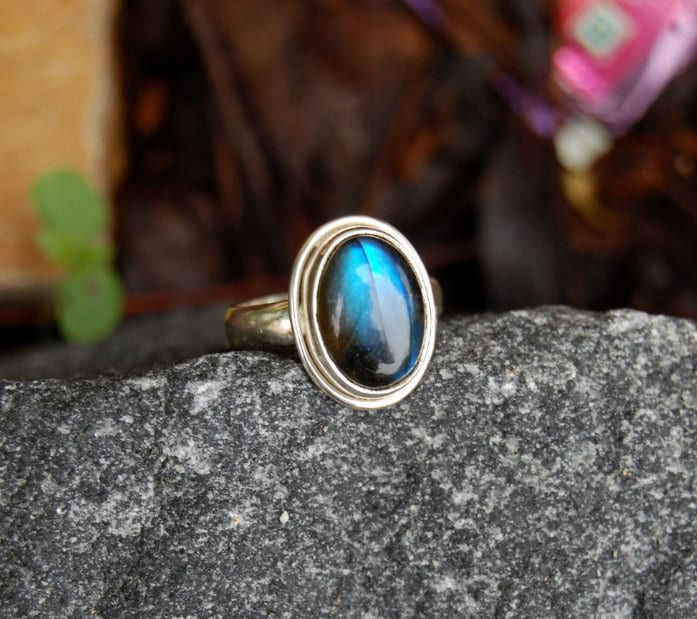 Blue Labradorite Ring