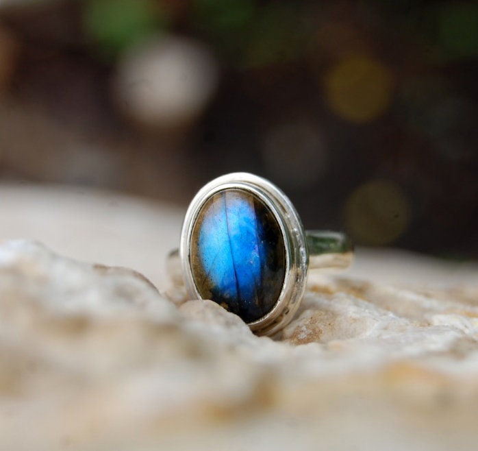 Blue Labradorite Ring