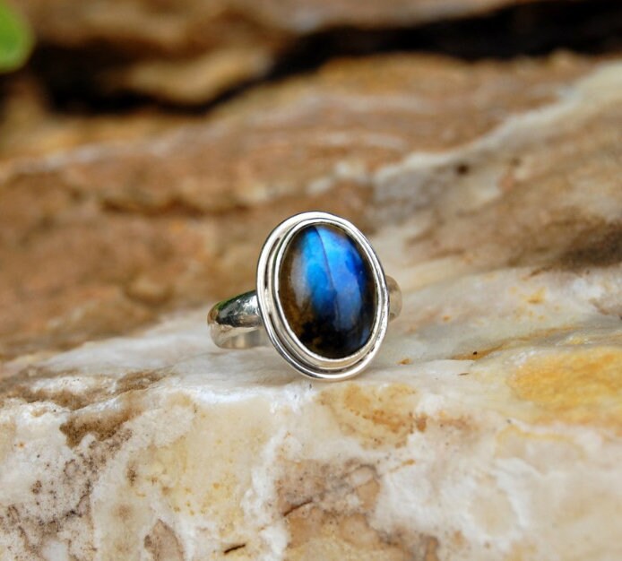Blue Labradorite Ring