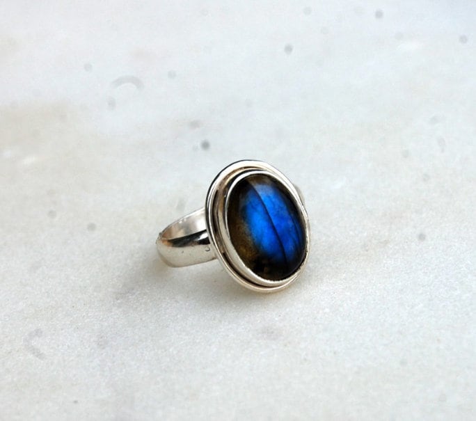 Blue Labradorite Ring