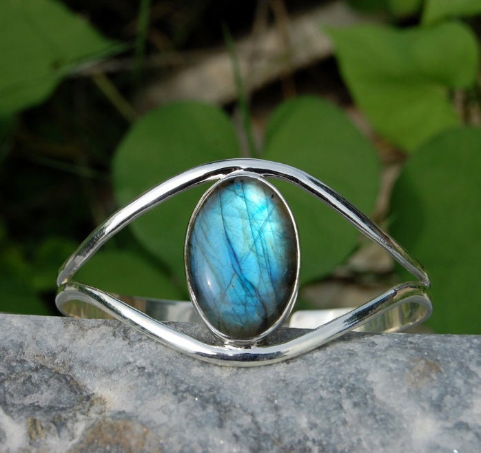 Beautiful Labradorite Bangle Bracelet