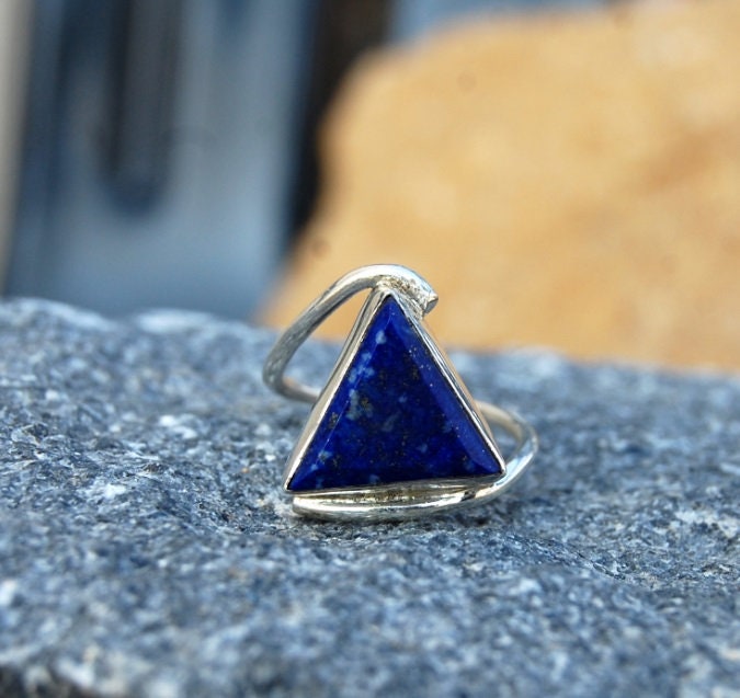 Lapis Lazuli Cocktail Ring