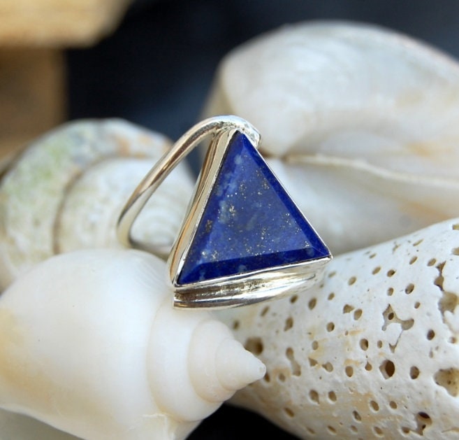 Lapis Lazuli Cocktail Ring