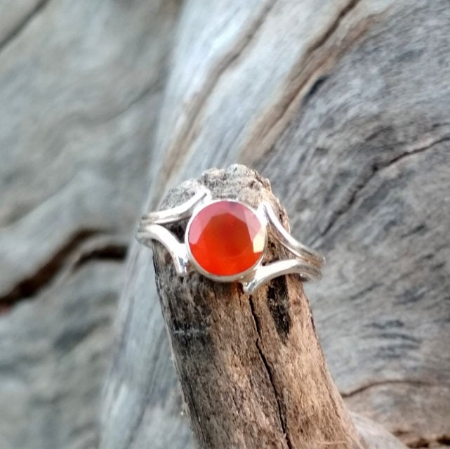 Orange Carnelian Ring