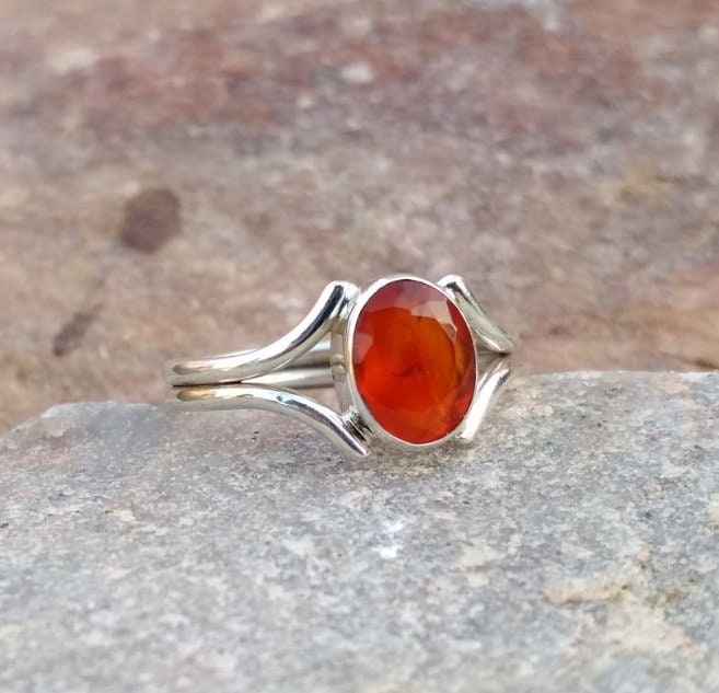 Orange Carnelian Ring