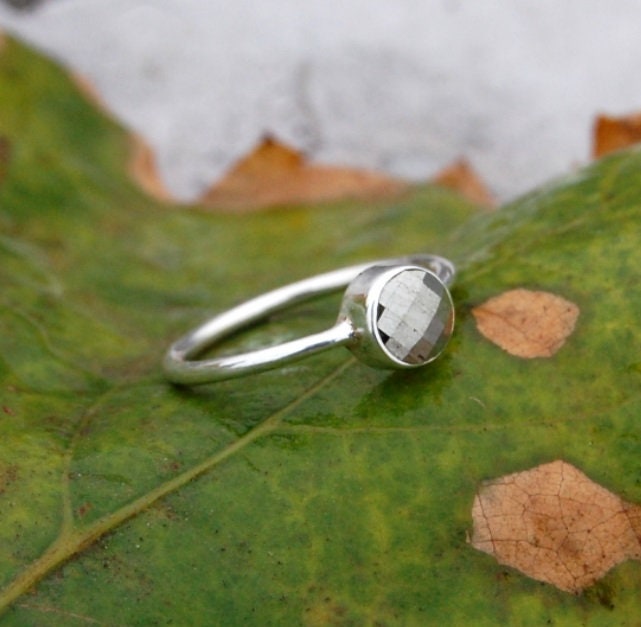 Pyrite Silver Ring