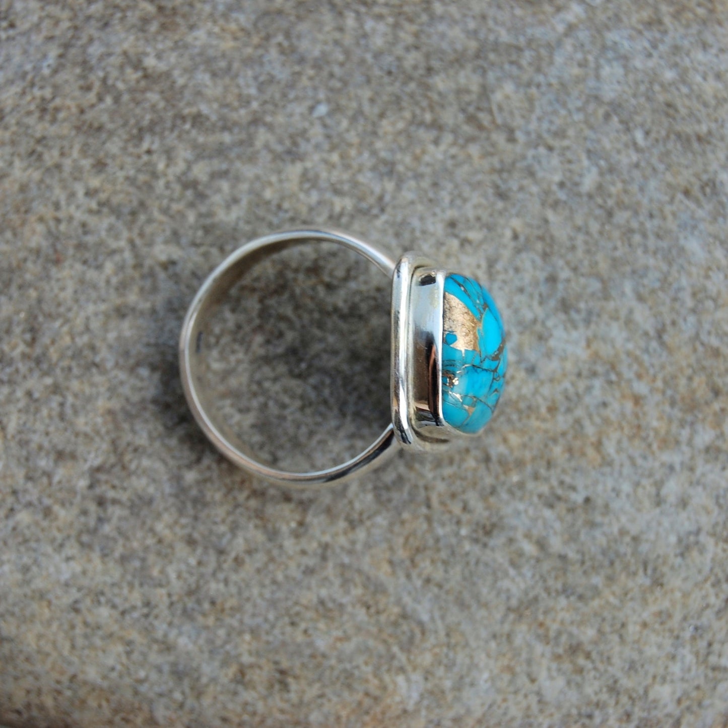 Copper Turquoise Ring