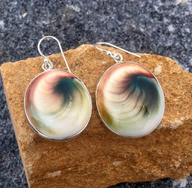 Healing Third Chakra Earrings, Shiva Eye Earrings