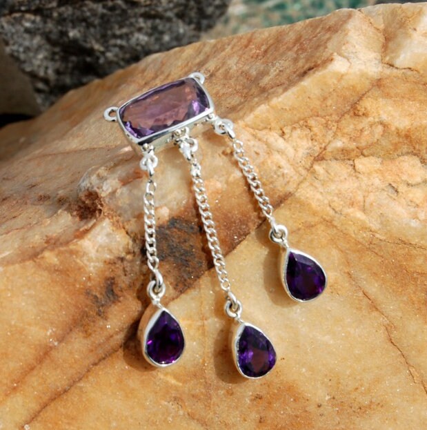 Amethyst Drop Pendant