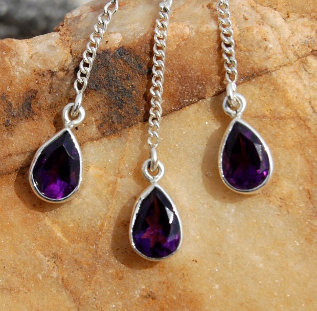 Amethyst Drop Pendant