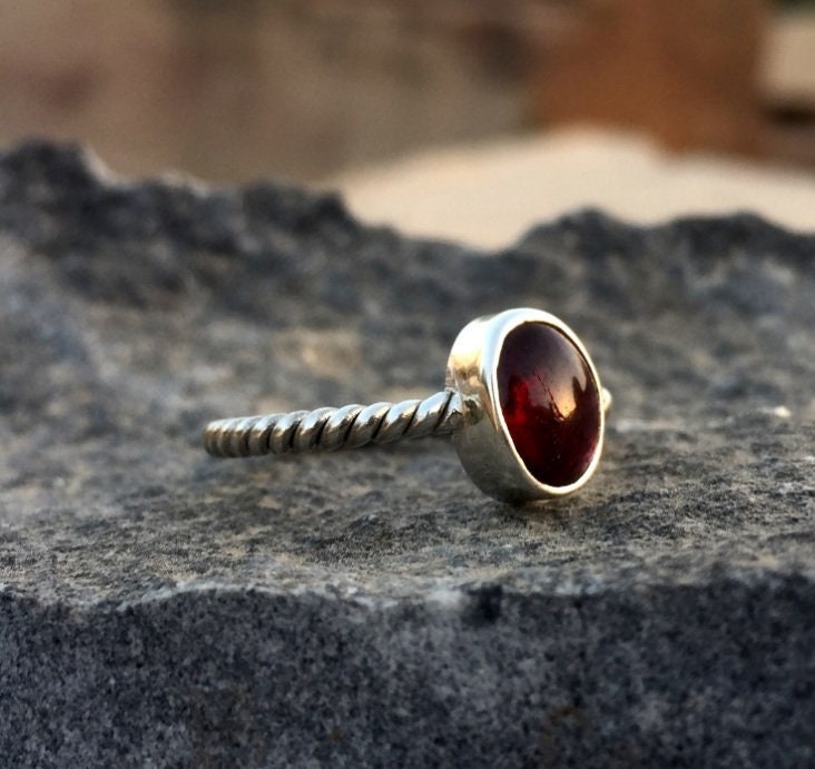 Red Garnet Ring