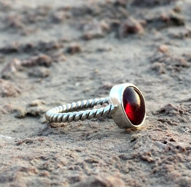 Red Garnet Ring