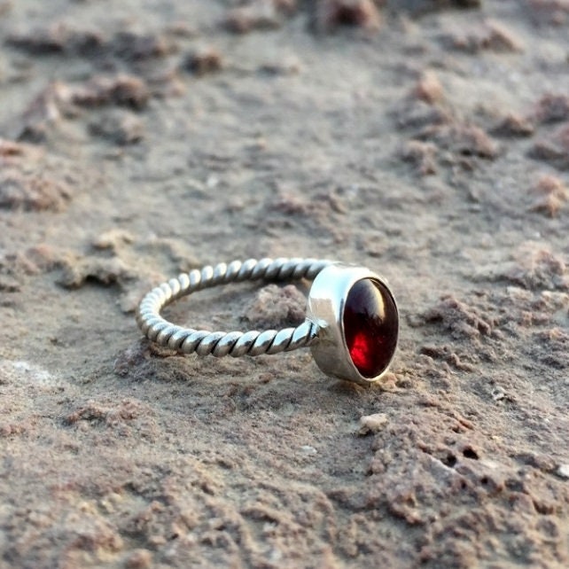Red Garnet Ring