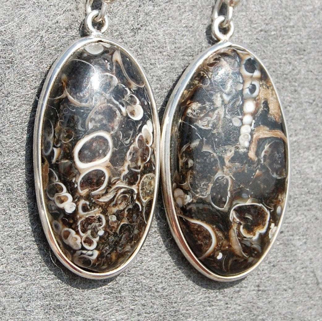 Turtle Jasper Statement Earrings