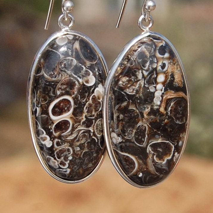 Turtle Jasper Statement Earrings