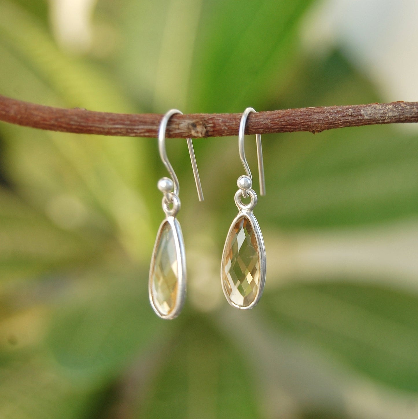 Rainbow Moonstone Drop Earrings