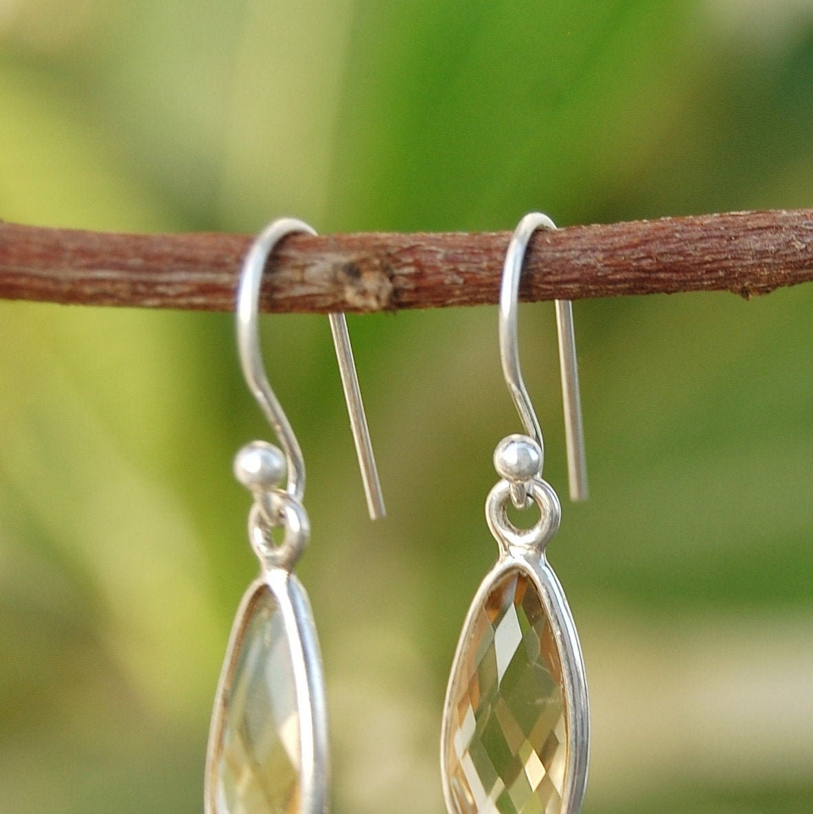 Rainbow Moonstone Drop Earrings