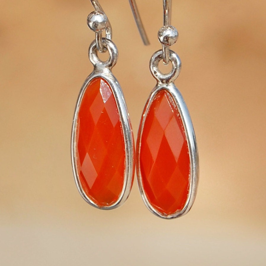 Carnelian Drop Earrings