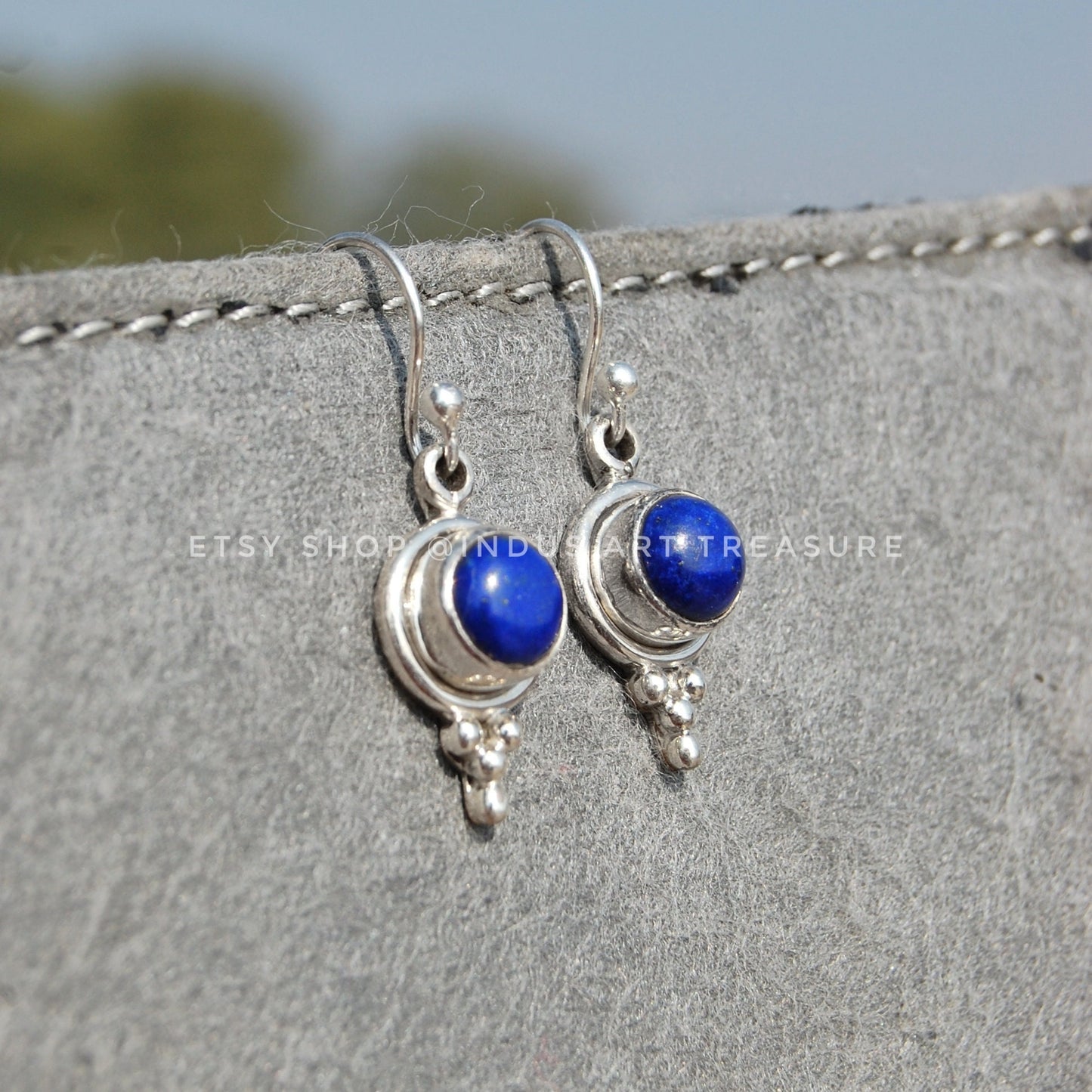 Lapis Lazuli Drop Earrings