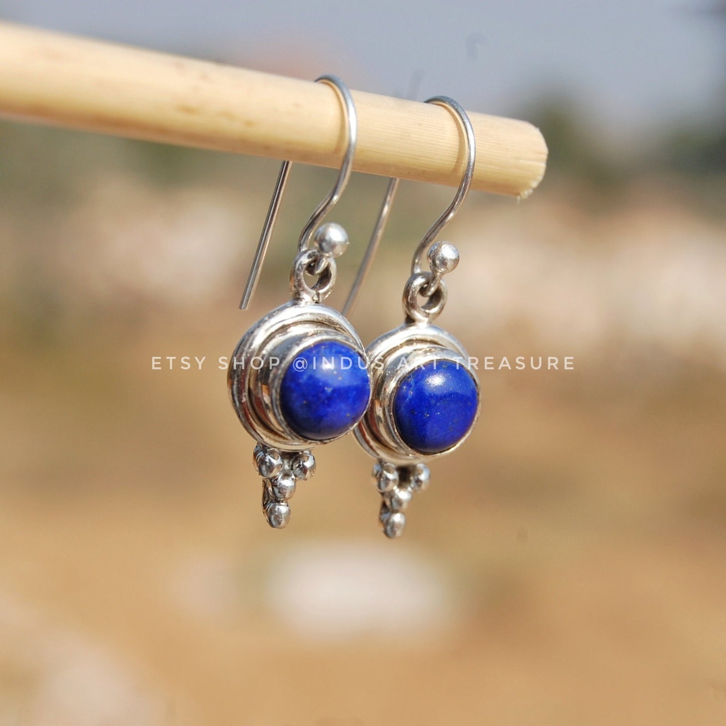 Lapis Lazuli Drop Earrings