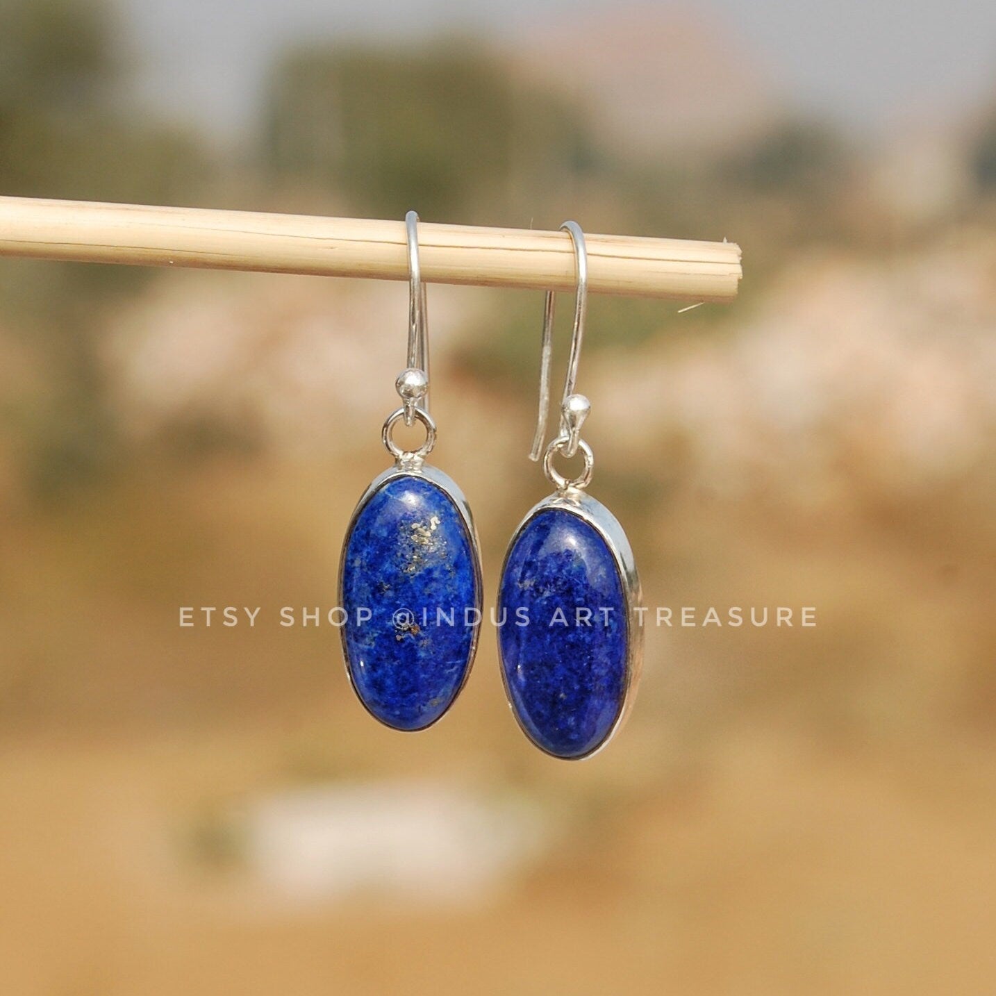 Lapis Lazuli Drop Earrings