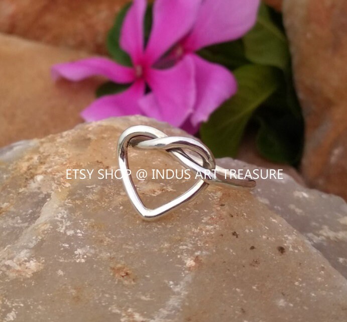 Knotted Heart Ring