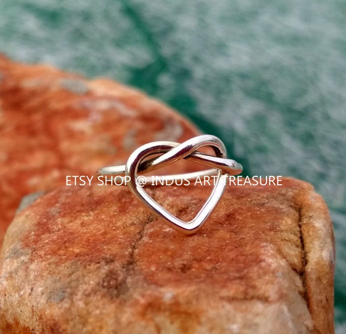 Knotted Heart Ring