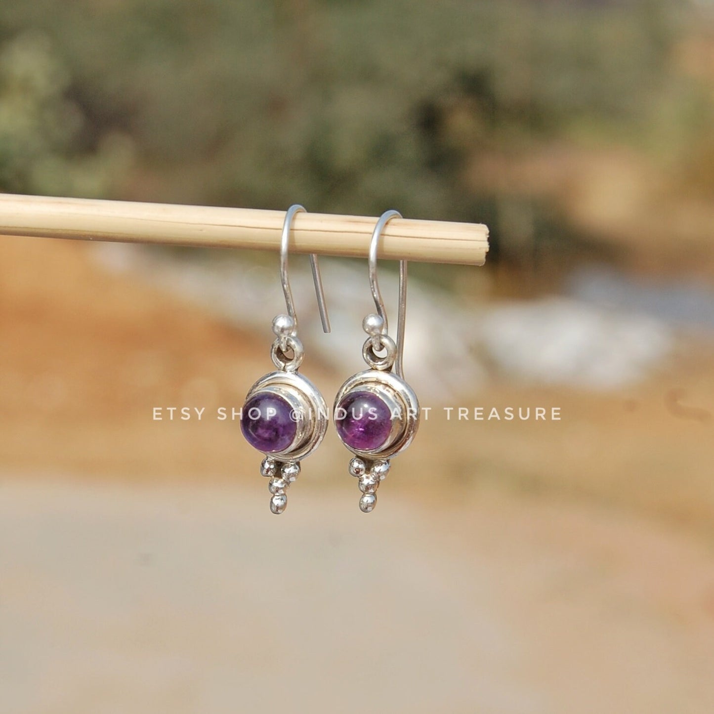 Amethyst Boho Earrings