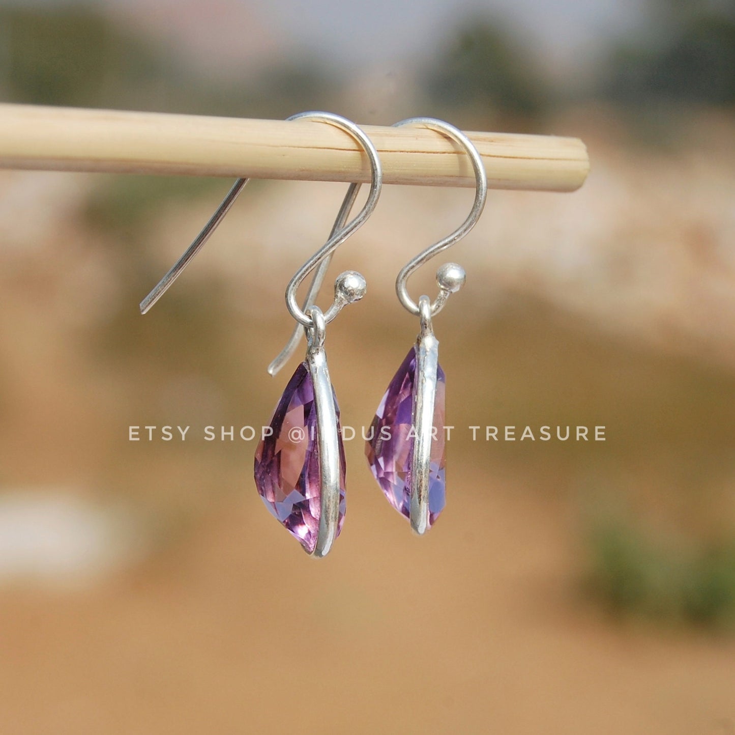 Amethyst Drop Earrings
