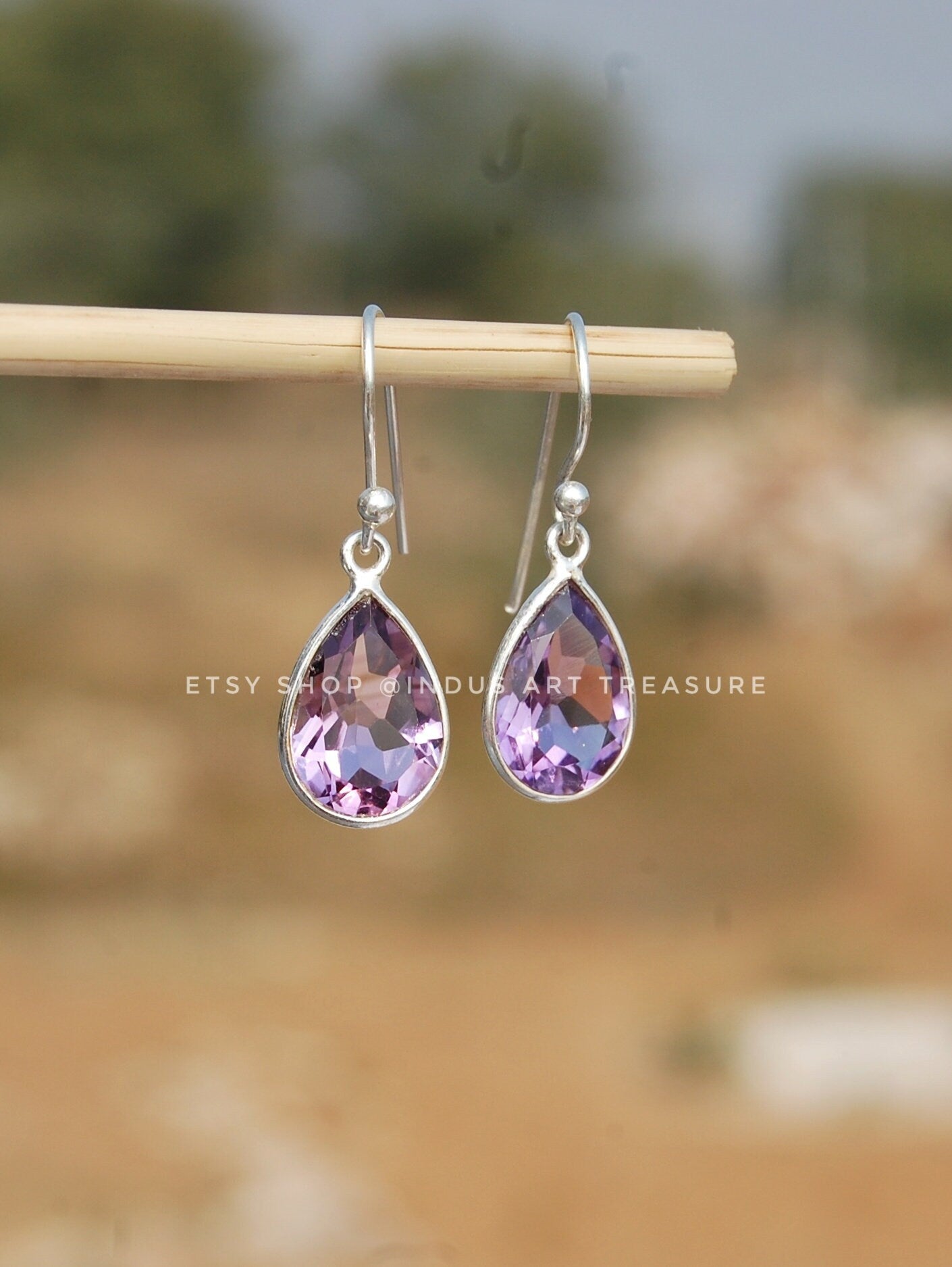 Amethyst Drop Earrings