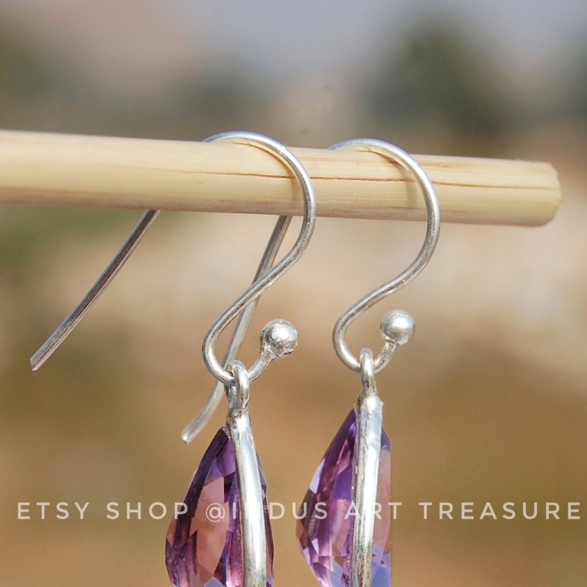 Amethyst Drop Earrings