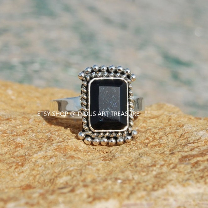 Black Onyx Boho Ring