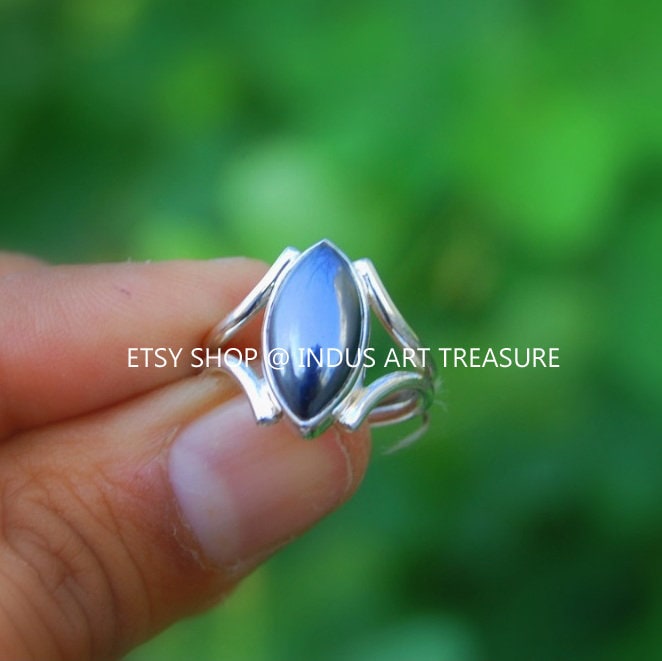 Hematite Marquise Ring