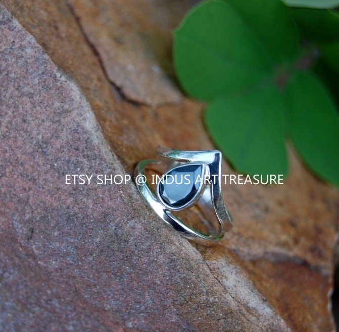 Hematite Crown Ring