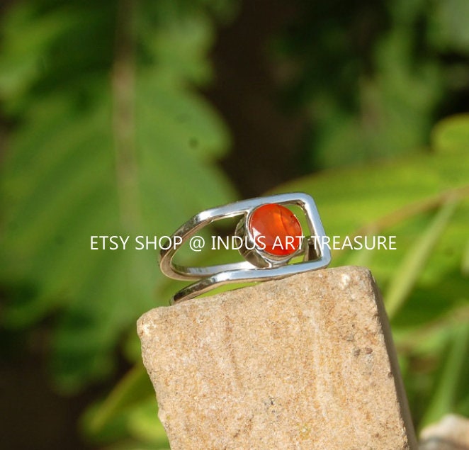 Orange Carnelian Ring