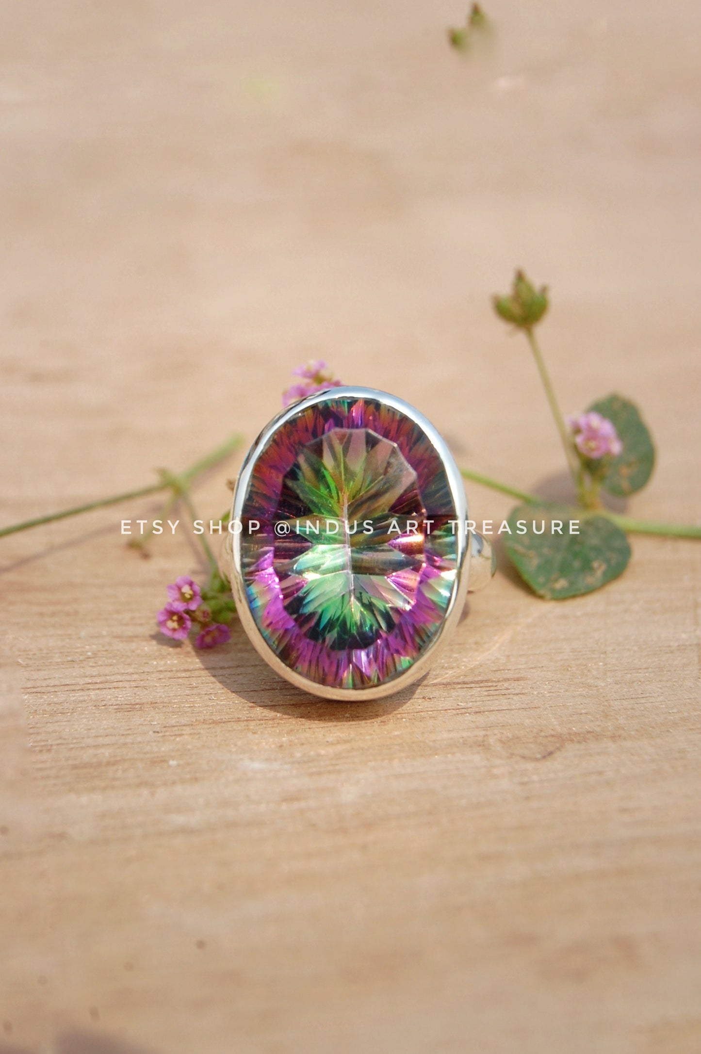 Mystic Topaz Statement Ring