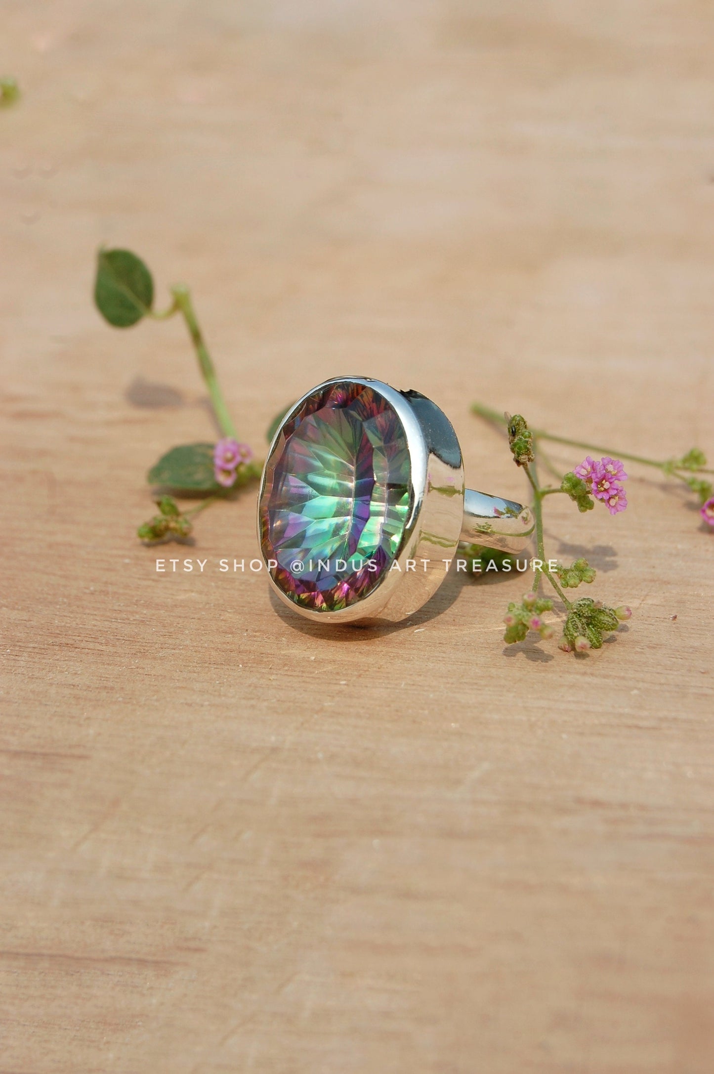 Mystic Topaz Statement Ring