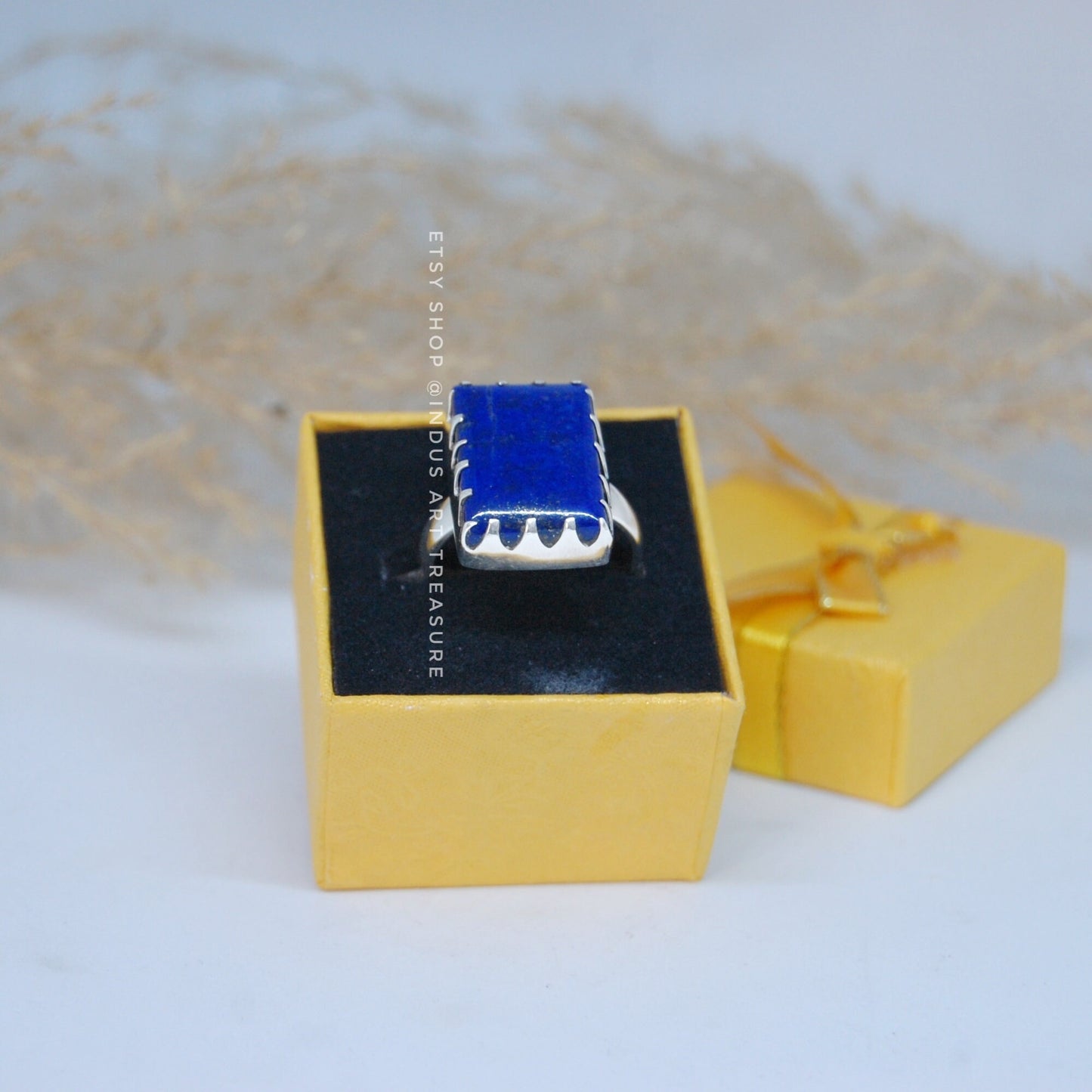 Lapis Lazuli Statement Ring