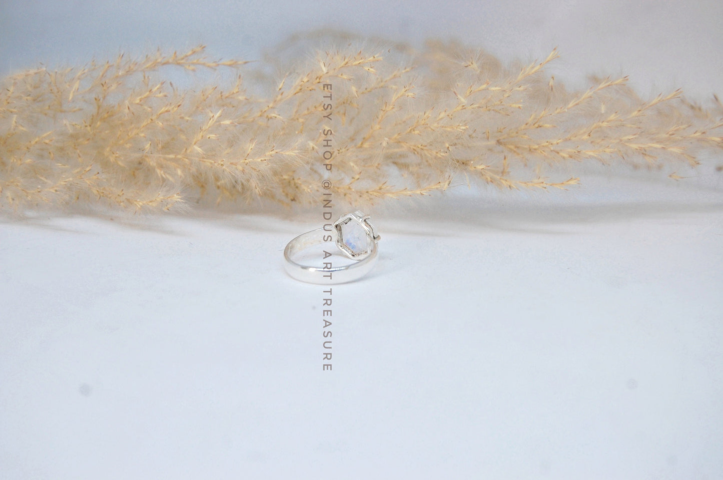 Rainbow Moonstone Prong Setting Earrings