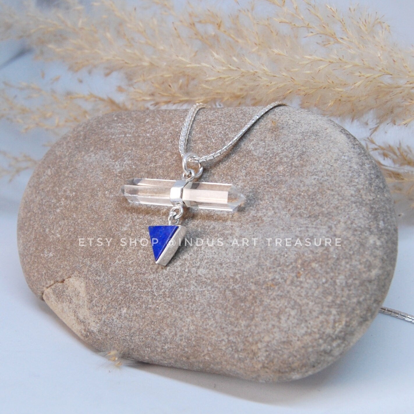 Lapis Lazuli-Quartz Pendant