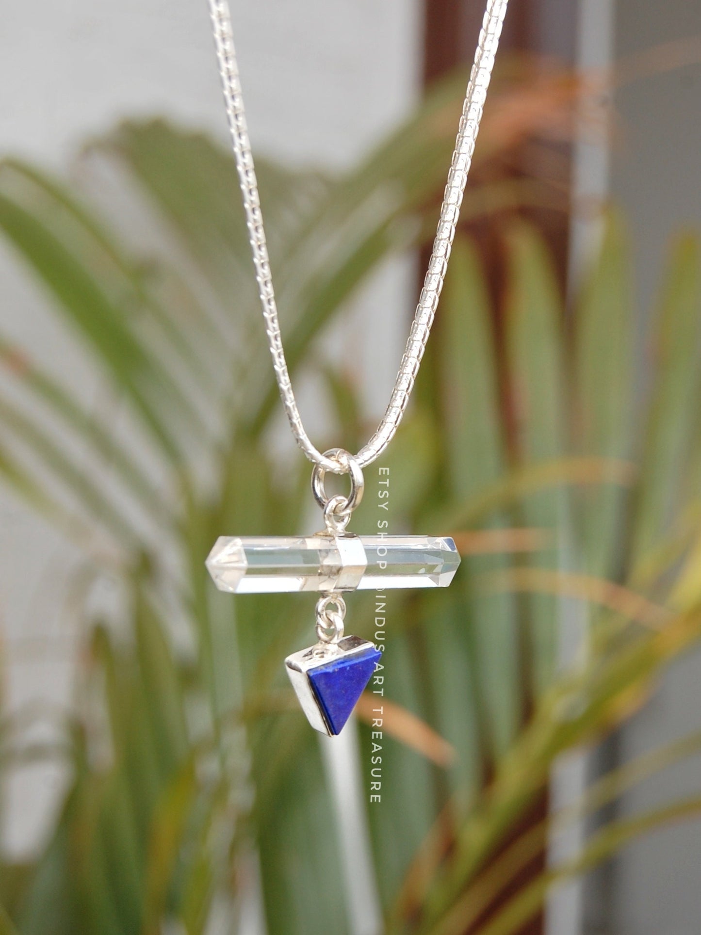 Lapis Lazuli-Quartz Pendant