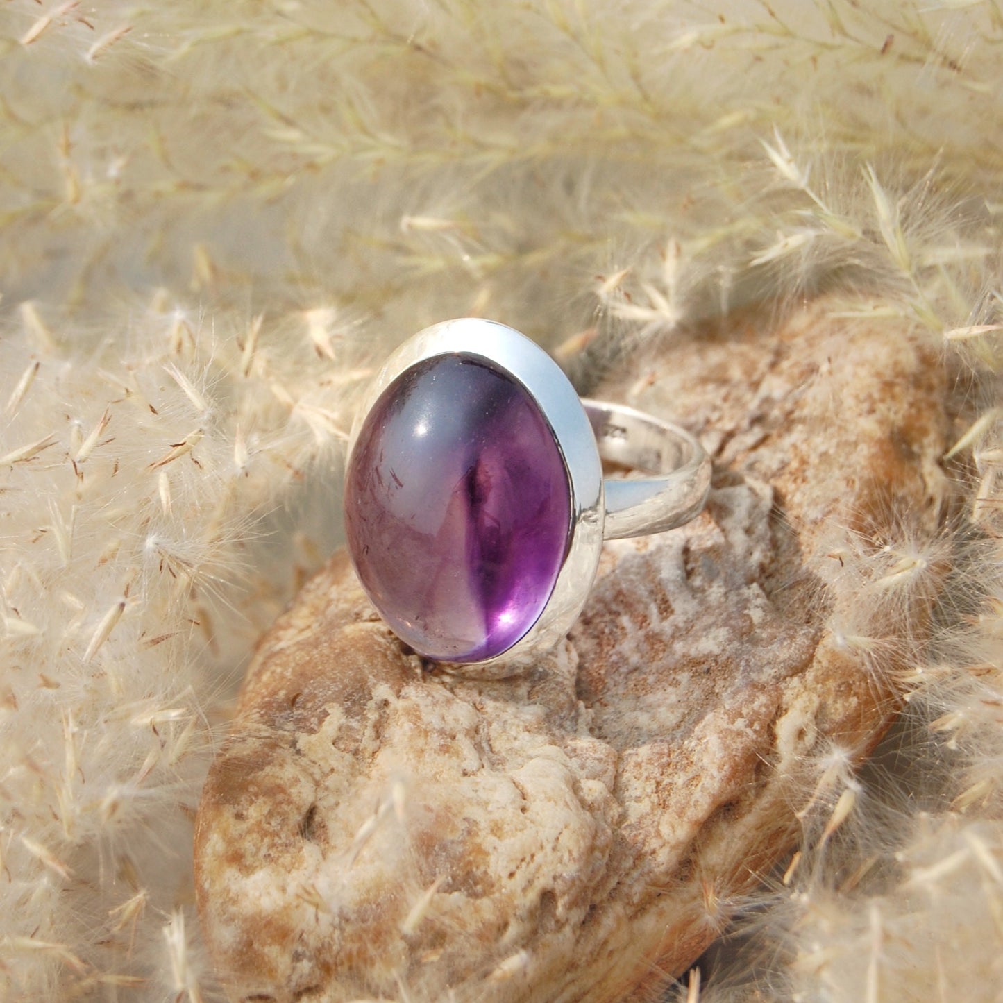 Purple Amethyst Dedicated Ring