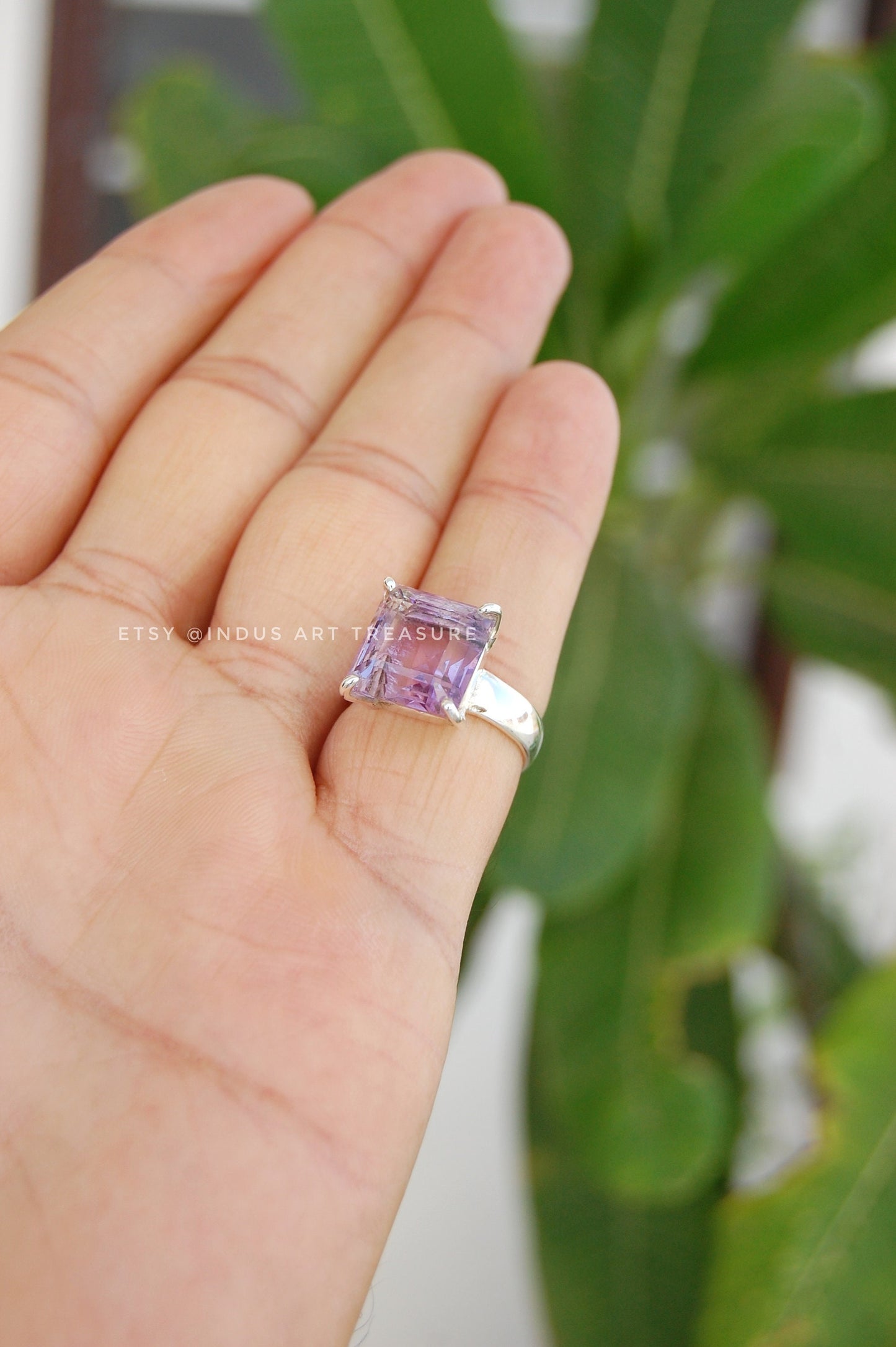 Purple Amethyst Dedicatd Statement Ring