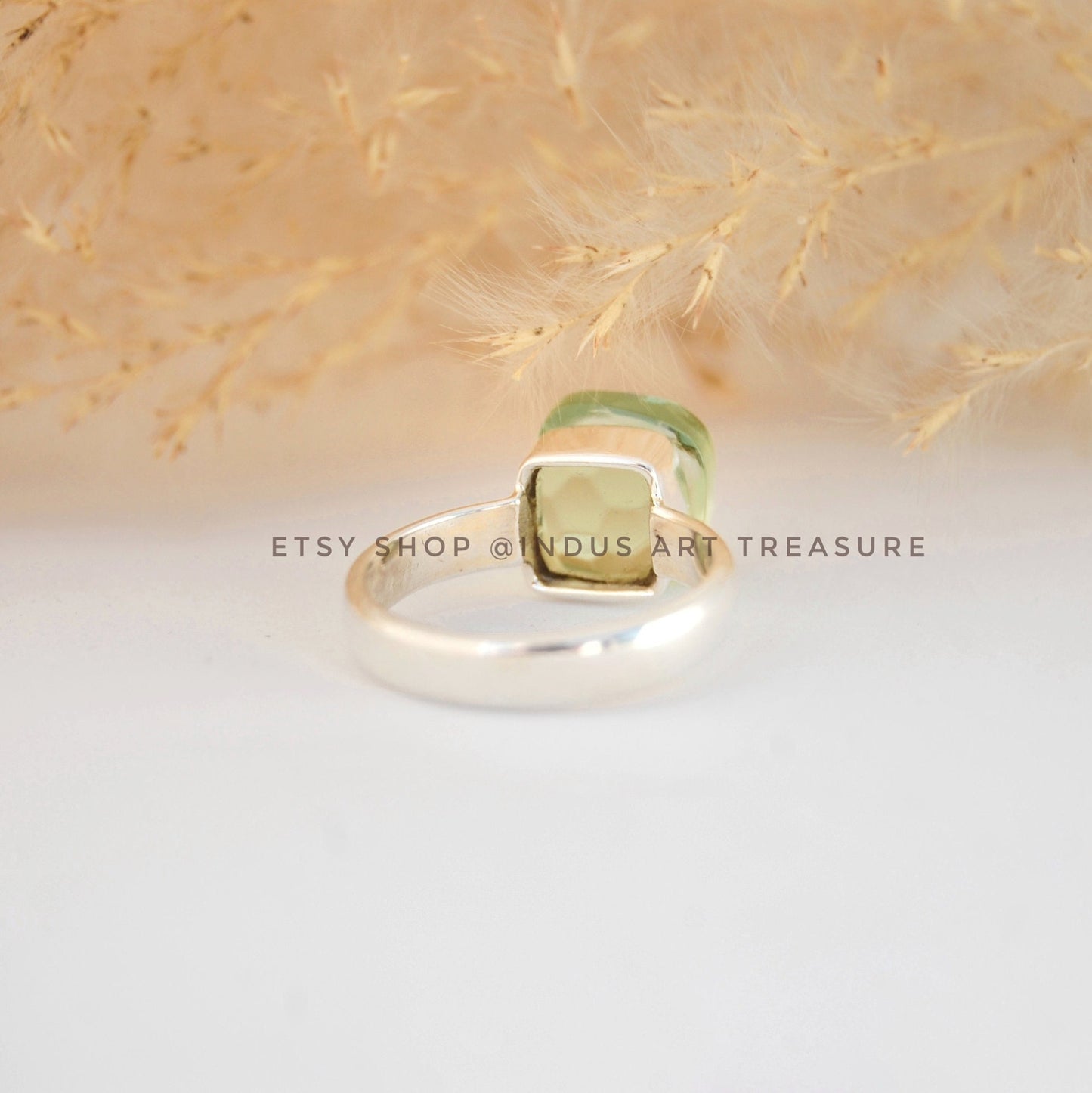 Green Amethyst Ring