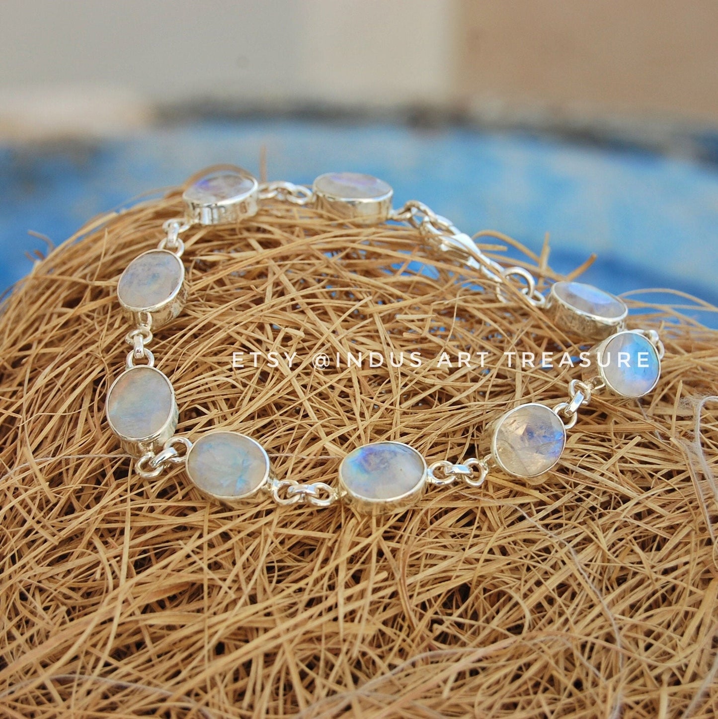 Rainbow Moonstone Bracelet